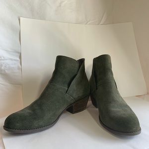 Moss Suede Adam Tucker by Me Too Zena Ankle Boot